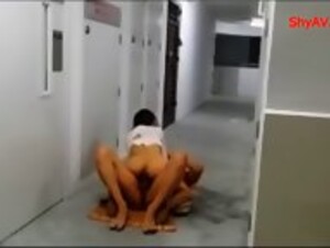 Singapore chinese couple sex in corridor