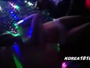 Korean nerds have fun at room salon with nasty Korean babes