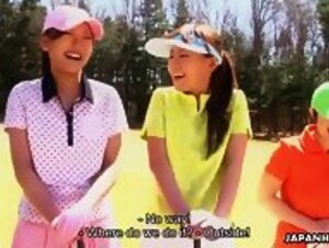 Golf loving hottie Nana Kunimi and her friends get used up English Subbed